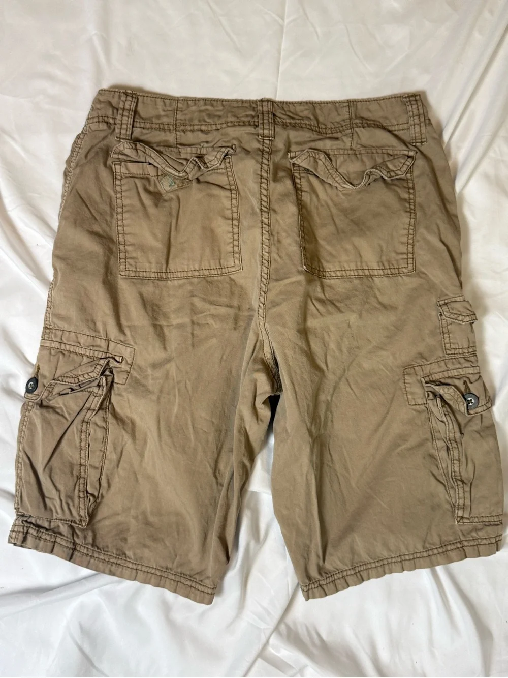 Plugg Men's Cargo Shorts in Tan